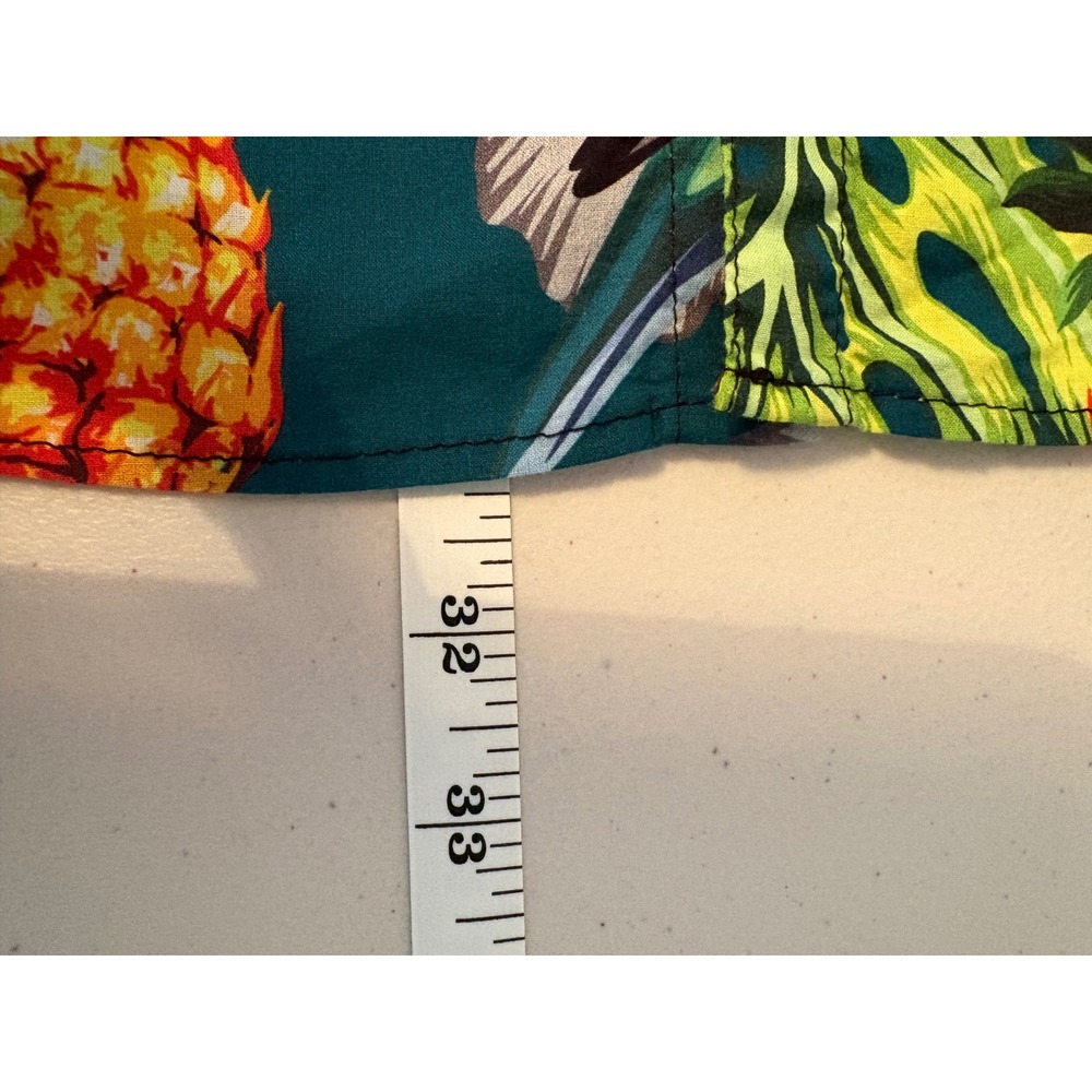 NFL Team Apparel Philadelphia Eagles Tropical Hawaiian Shirt Mens XL Toucan Teal - Picture 7 of 8